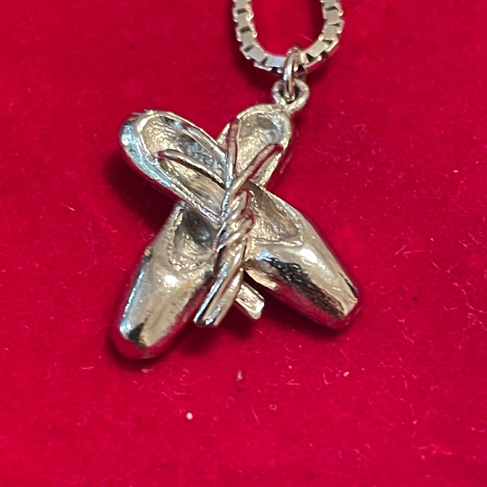 Ballet Shoe Pendant Necklace